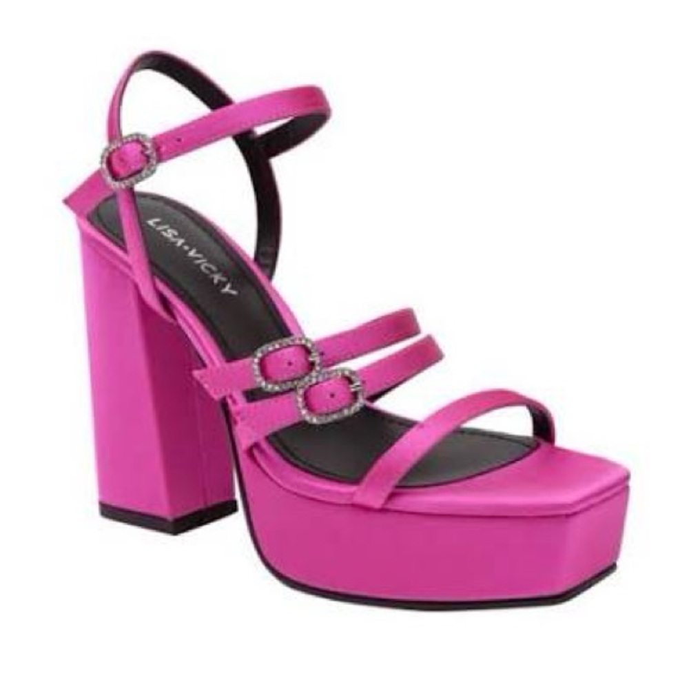 Lisa Vicky Fuchsia Platform Heels